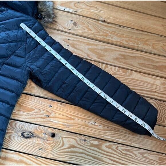 Ravean Women’s Hood Heated Puffer Jacket Coat Medium Black Full Zip Faux Fur - Picture 9 of 9